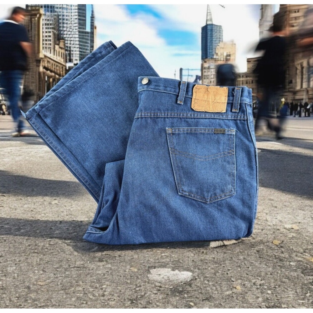 Sears Roebuck Jeans Mens 44x30 (42x26) Vintage 70s Old‎ Stock Retro Grunge Baggy